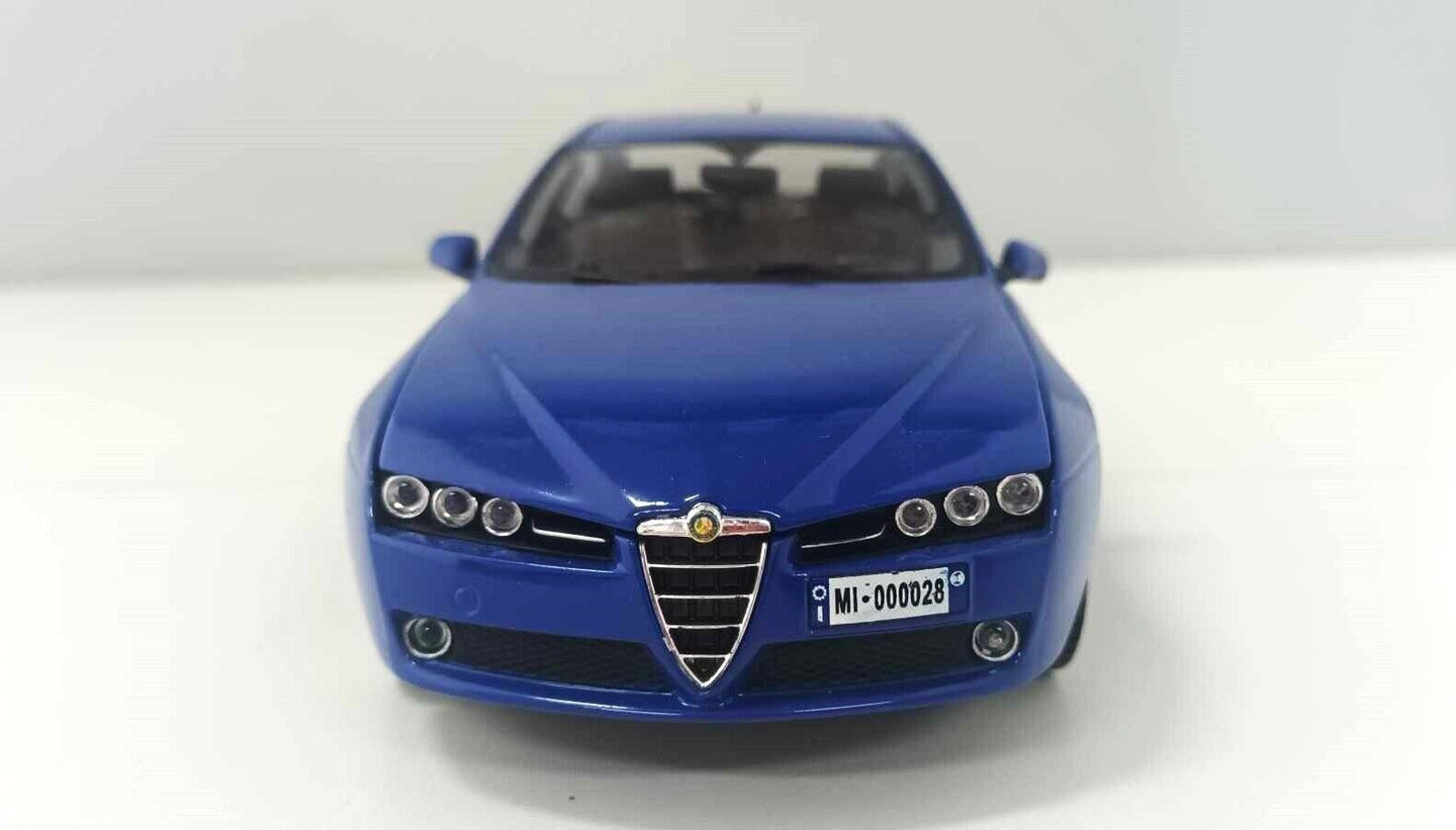 Alfa Romeo 159 Q4 3.2 JTS Motorama 1:24 Blu Usato Rara Very Rare GM Shop