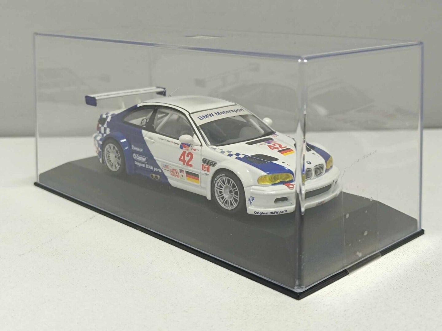 BMW M3 GTR ALMS Petit Le Mans 2001 #42 Limited 2.016 Pz Minichamps 1:43 Usato