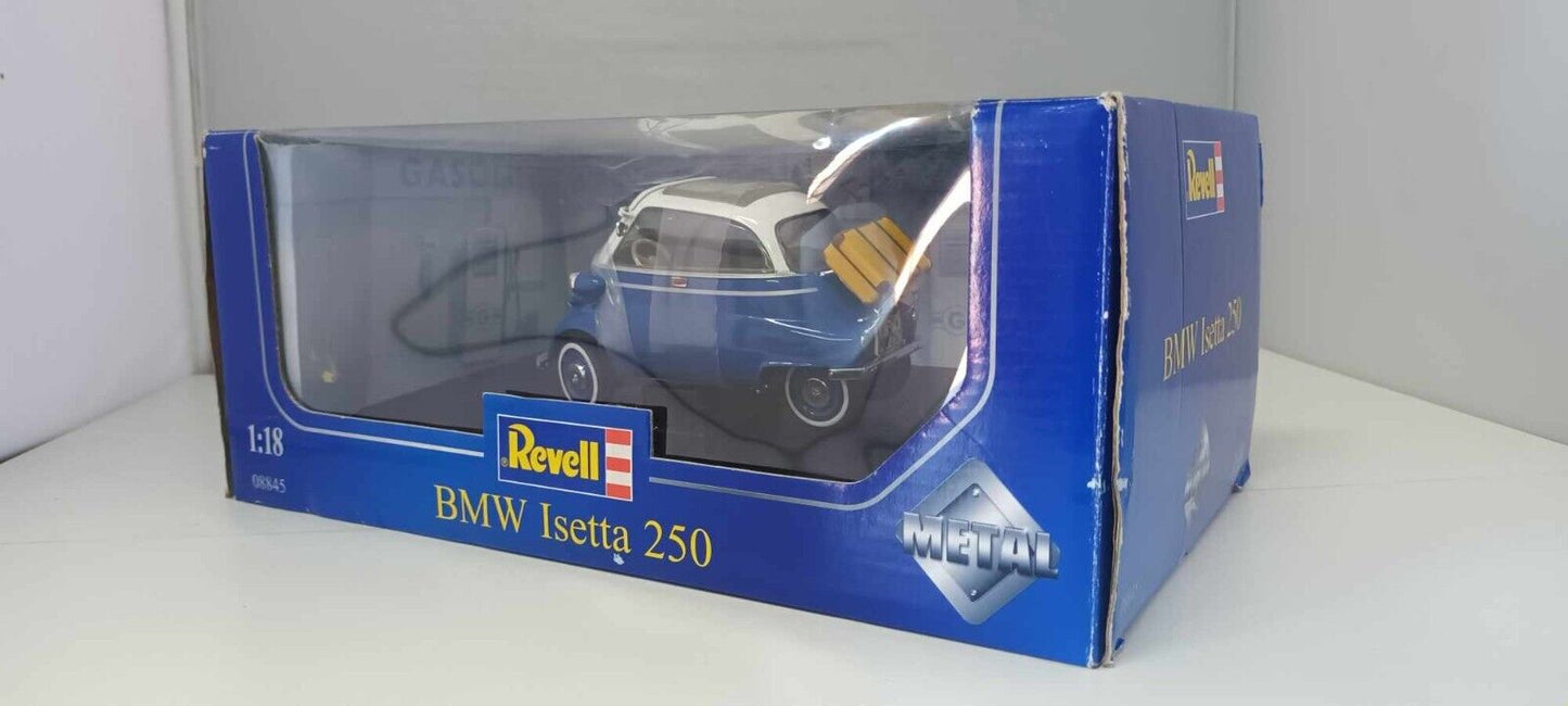 BMW Isetta 250 1959 Revell 1/18 Blu Usato + Box
