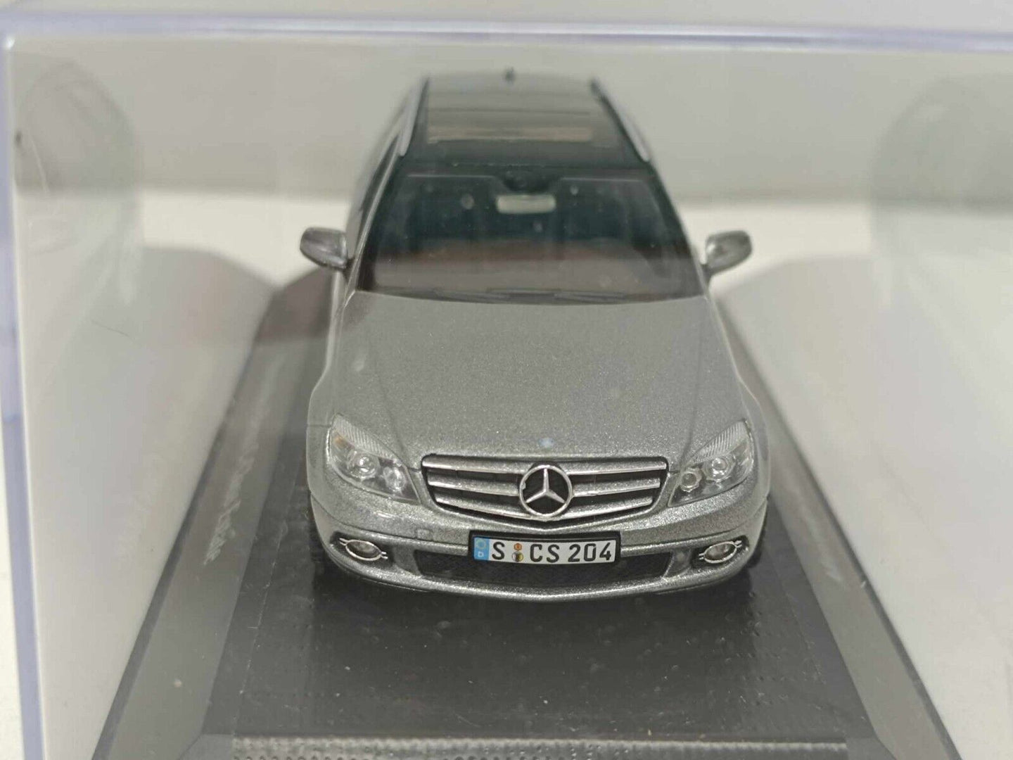 Mercedes-Benz C Klasse T-Modell W204 2007 Palladium Silver Schuco 1:43 Dealer