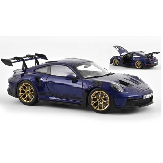 Porsche 911 GT3 RS 2022 Gentian Blue Metallic Blu Norev 1:18 Nuovo 1/18