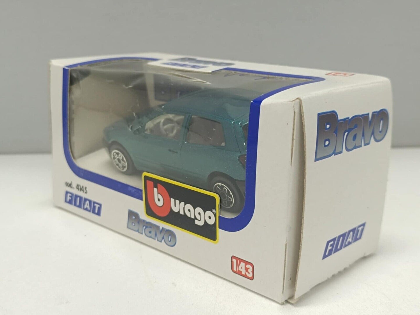 Fiat Bravo 1995 Verde Metallizzato Burago Bburago 1:43 - 4145 Rare Usato + Box