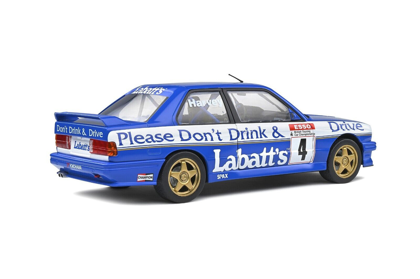BMW E30 M3 BTCC 1991 Harvey #4 Livrea Labatt's Solido 1:18 Nuovo 1/18