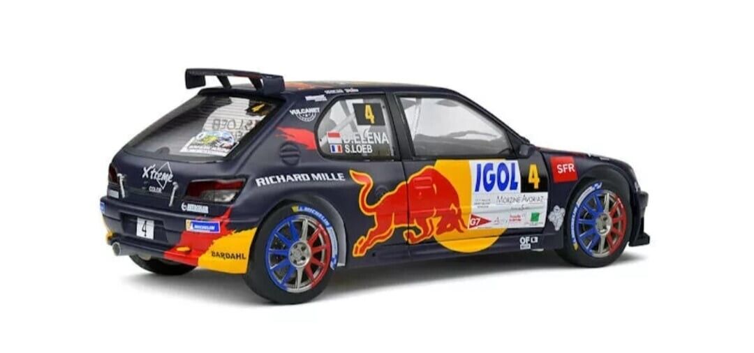 Peugeot 306 Maxi Rally Du Mont Blanc 2021 Loeb / Elena #4 Solido 1:18 Nuovo 1/18