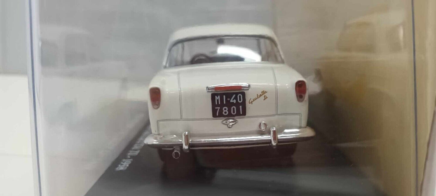 Alfa Romeo Giulietta TI 1958 Auto Vintage Europe Collection 1:24 Usato + Teca