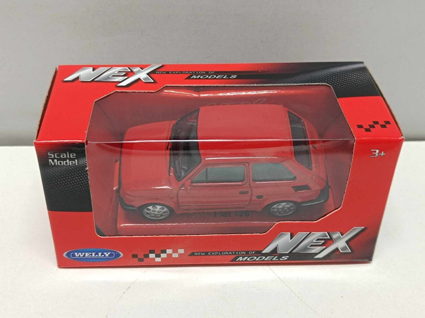 Fiat 126 - 1980 Red Rosso Welly Nex 1:43  Modellino Auto Nuovo