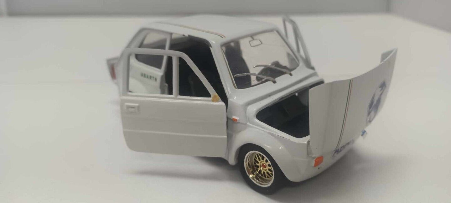 Fiat 126 Modificata Abarth Polistil Made In Italy 1:24 Usato 1/24