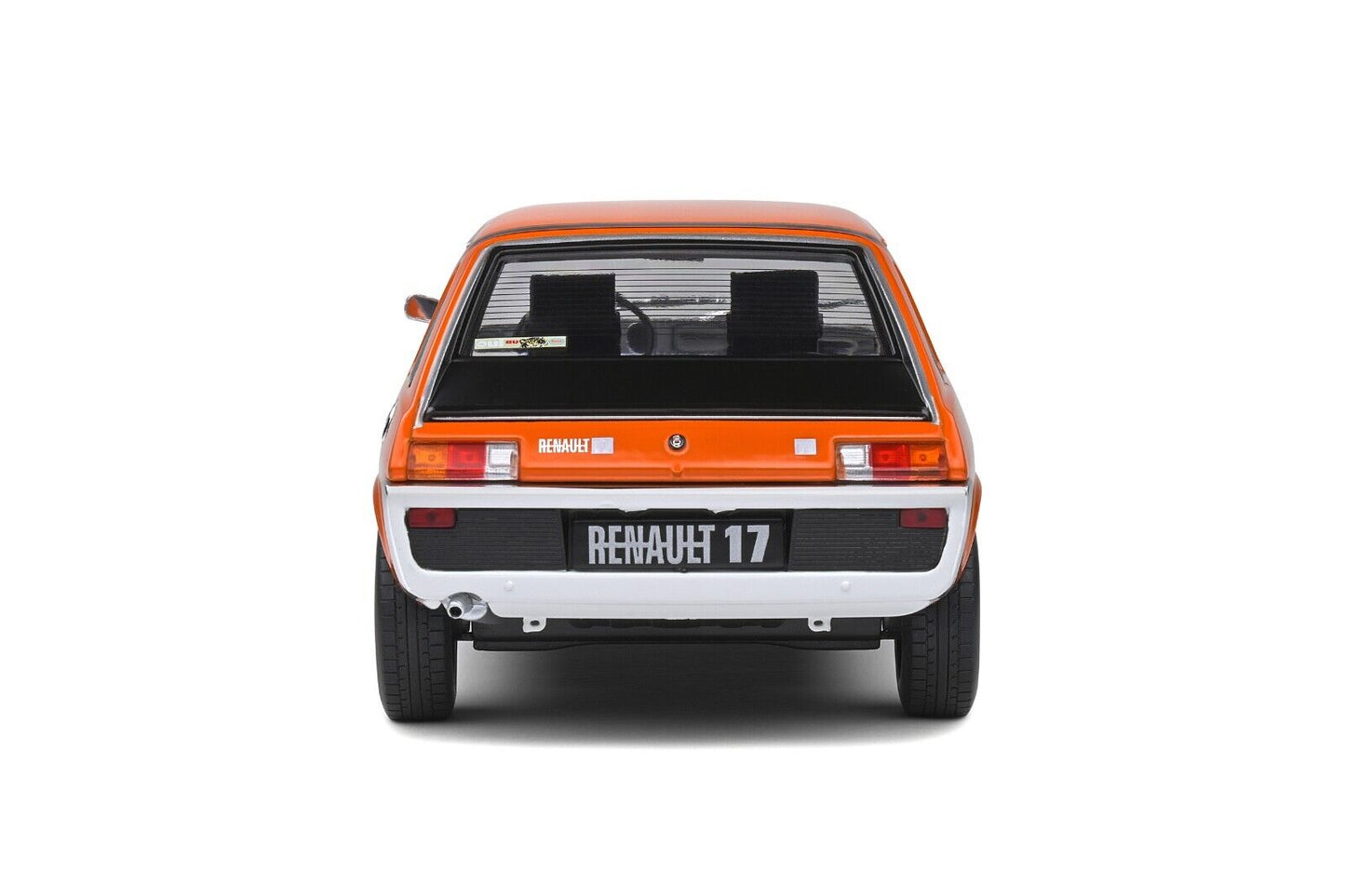 Renault 17 TL 1974 Arancione Orange 331 Strisce Nere Black Strips Solido 1:18