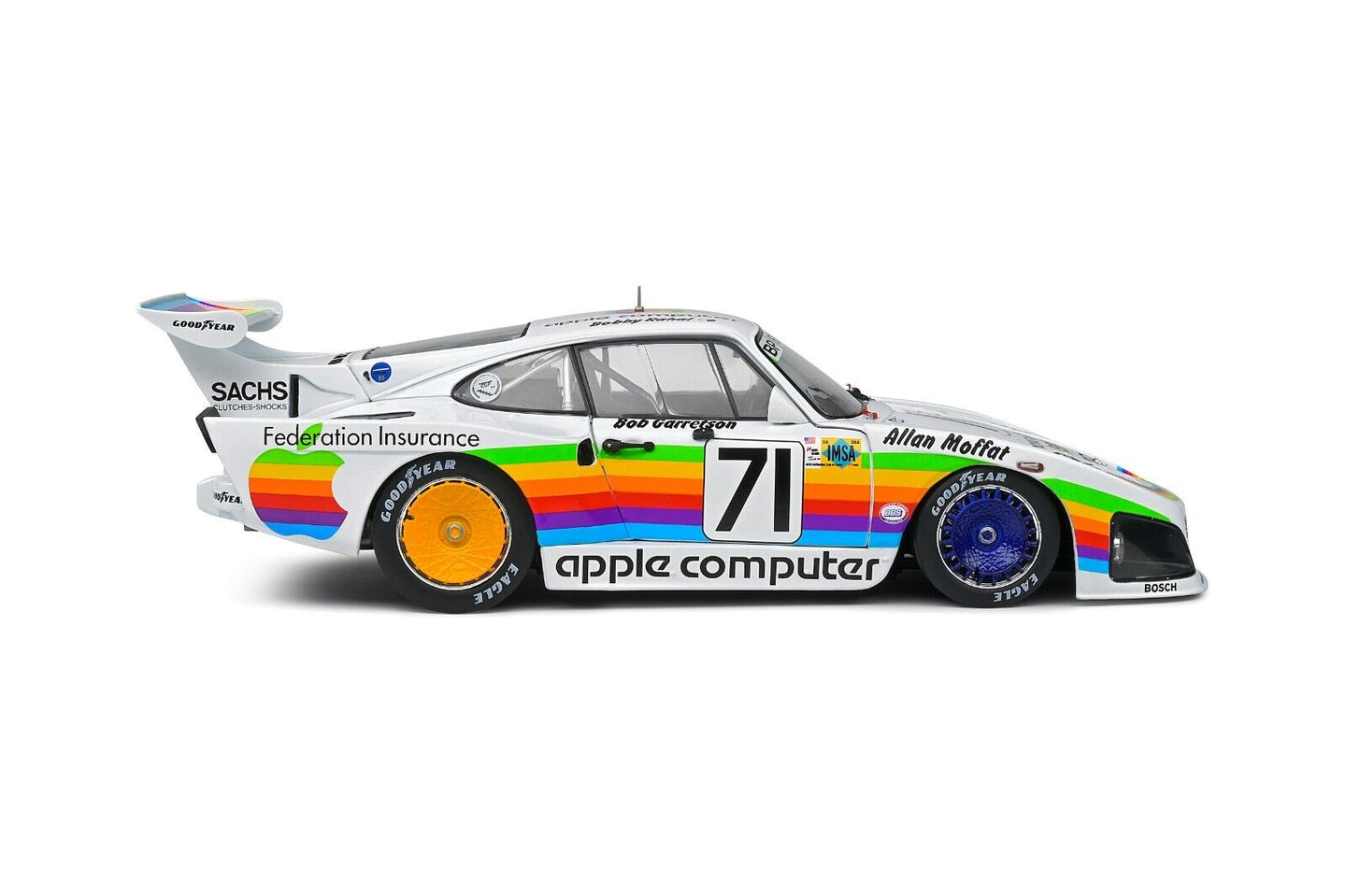 Porsche 935 K3 Le Mans 24h 1980 Rahal Garretson Moffat #71 Solido 1:18 Nuovo