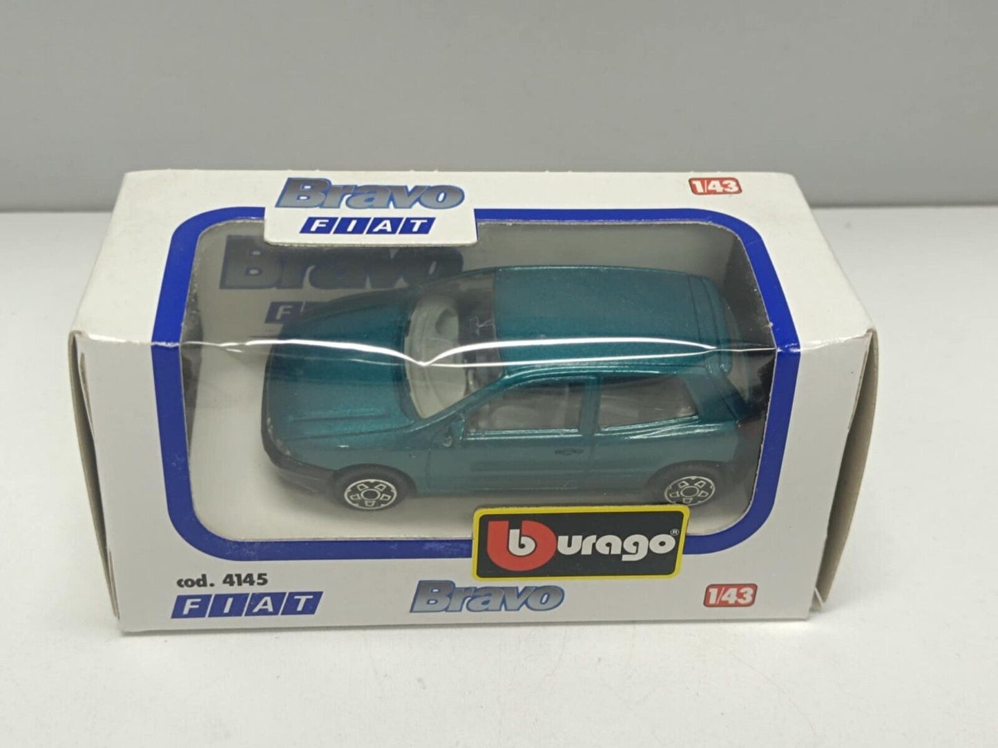 Fiat Bravo 1995 Verde Metallizzato Burago Bburago 1:43 - 4145 Rare Usato + Box