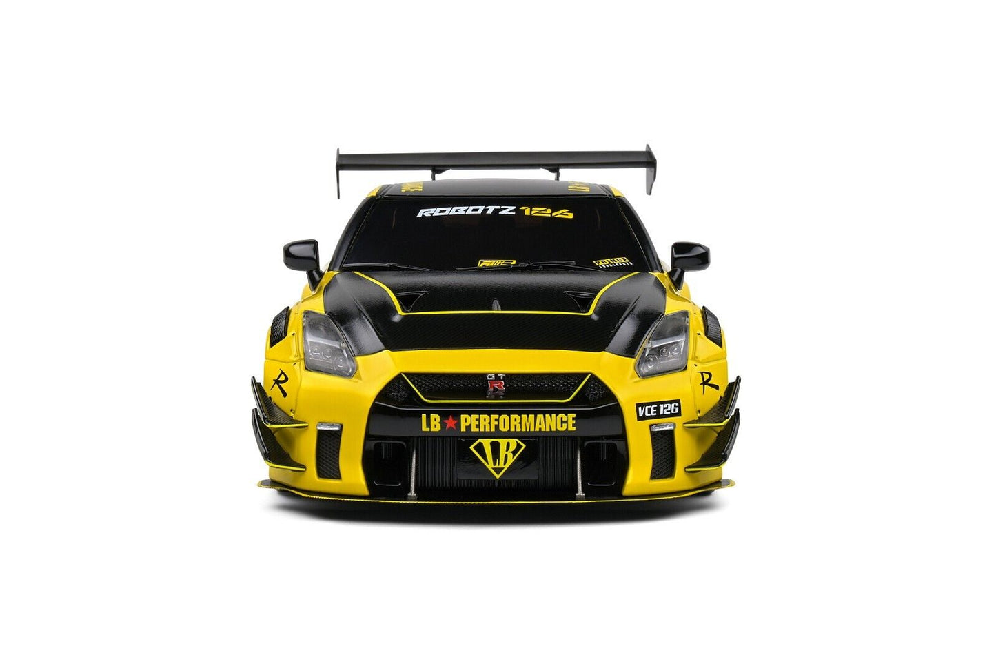 Nissan GTR R35 LB Liberty Walk Type 2 - 2020 Yellow Giallo Solido 1:18 Nuovo