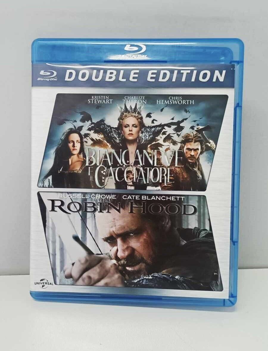 Biancaneve E Il Cacciatore + Robin Hood Blu Ray Ita Double Edition Russel Crowe