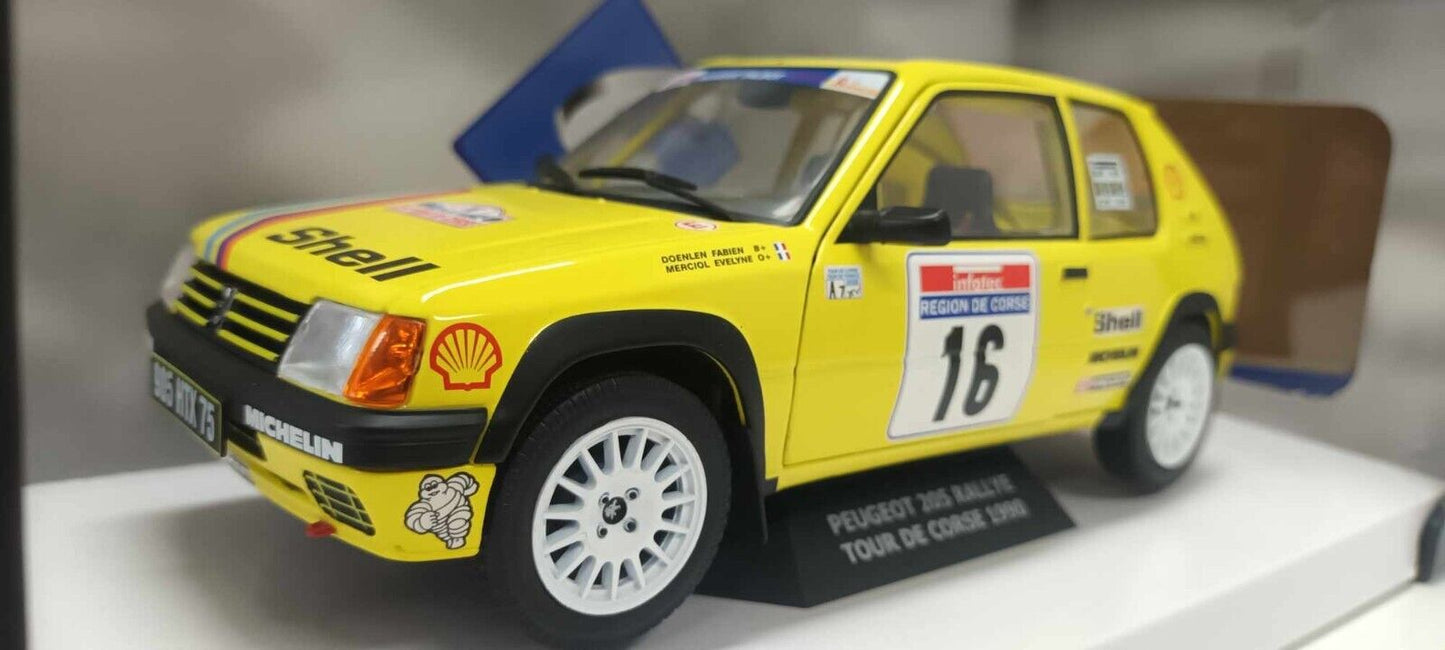 Peugeot 205 Rallye Tour De Corse 1990 #16 Solido 1:18 Usato + Box 1/18