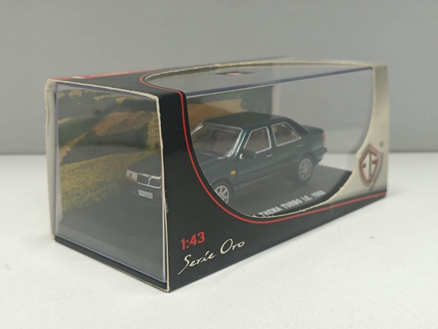 Lancia Thema Turbo i.e. 1988 Verde Met Edison Serie Oro 1:43  Usato + Box