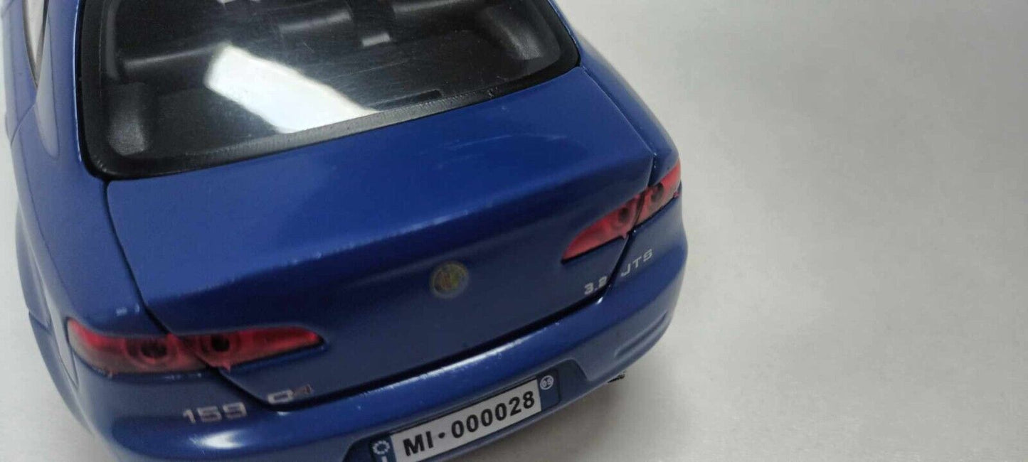 Alfa Romeo 159 Q4 3.2 JTS Motorama 1:24 Blu Usato Rara Very Rare GM Shop