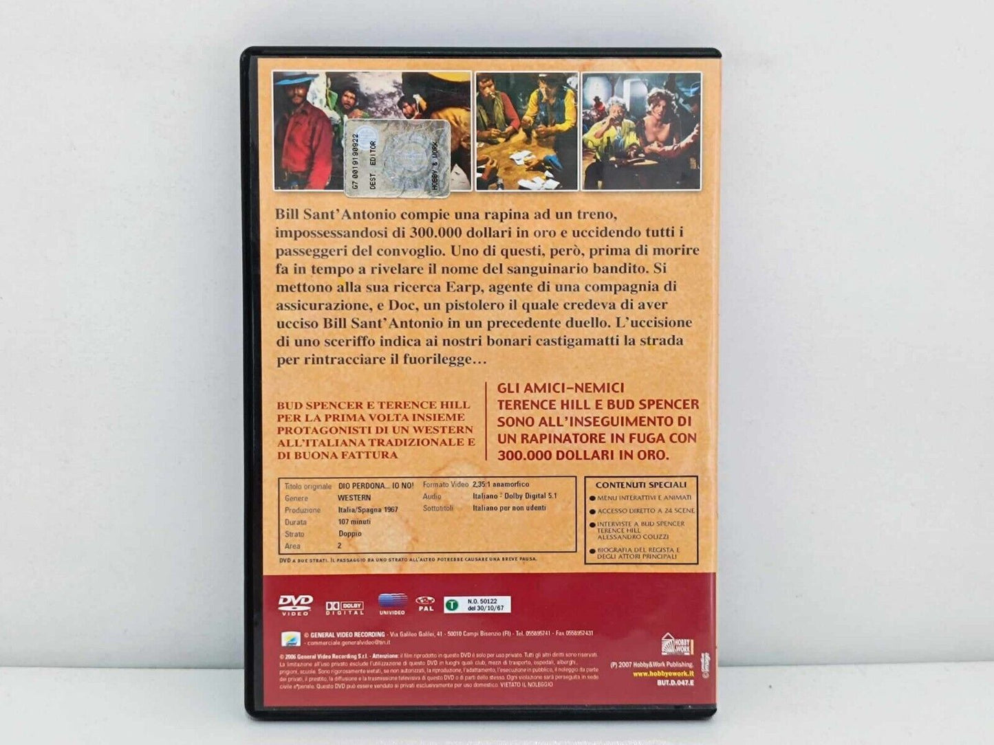 Dio Perdona Io No Film DVD Italiano Usato Terence Hill Bud Spencer