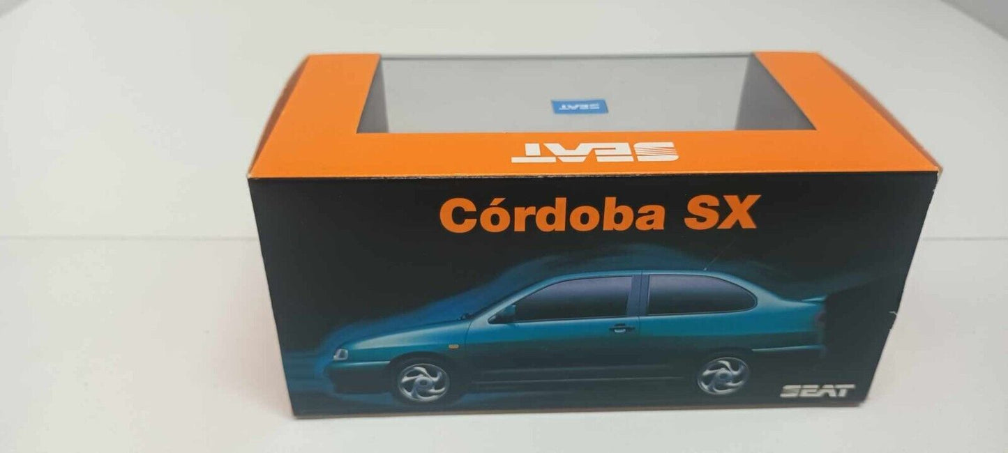 Seat Cordoba SX 1999 Herpa Seat Collection 1:43 Blu Metallizzato Usato + Teca