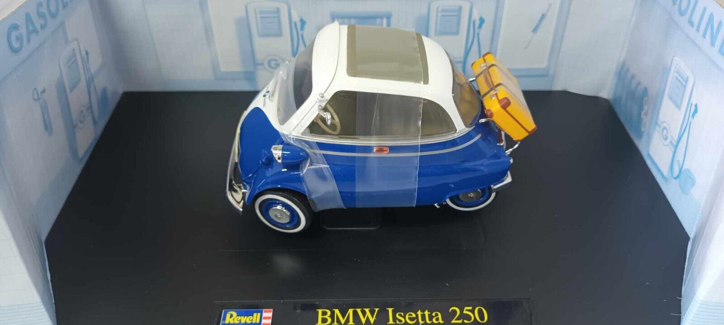 BMW Isetta 250 1959 Revell 1/18 Blu Usato + Box