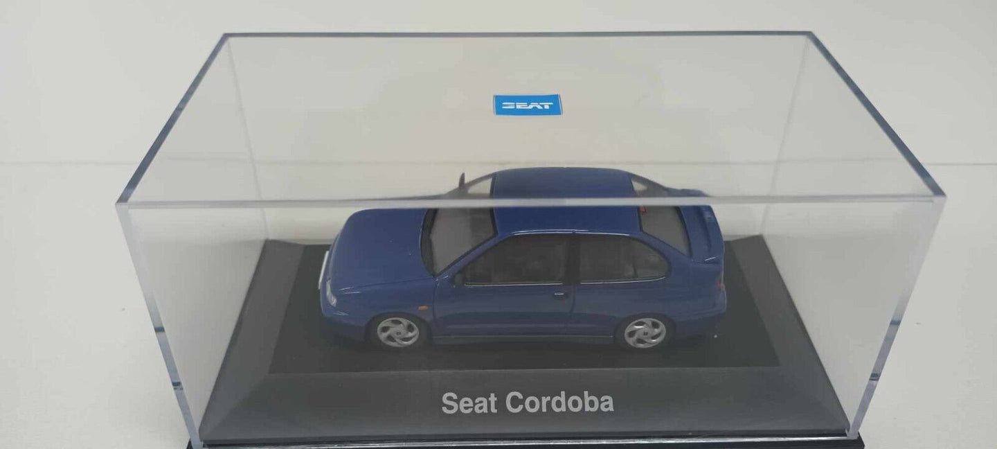 Seat Cordoba SX 1999 Herpa Seat Collection 1:43 Blu Metallizzato Usato + Teca