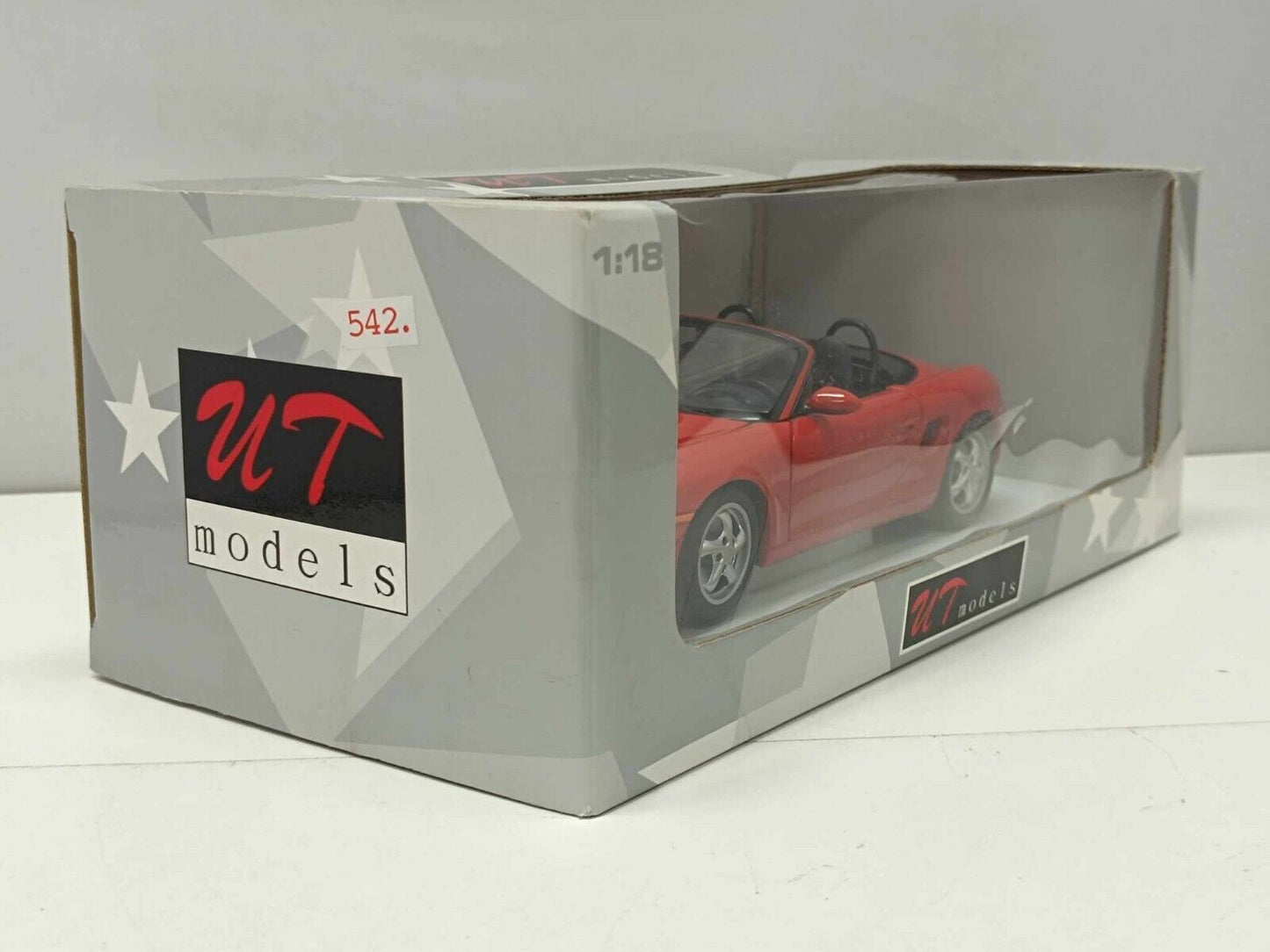 Porsche Boxster Cabriolet 1996 Red Rosso UT Models 1:18 Usato + Box