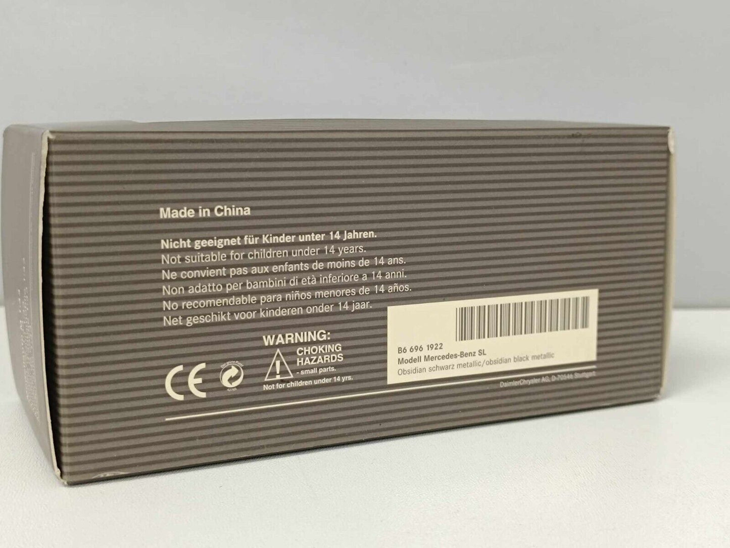 Mercedes-Benz SL-Klasse 2001 Minichamps 1/43 Black Met Usato Dealers Edition