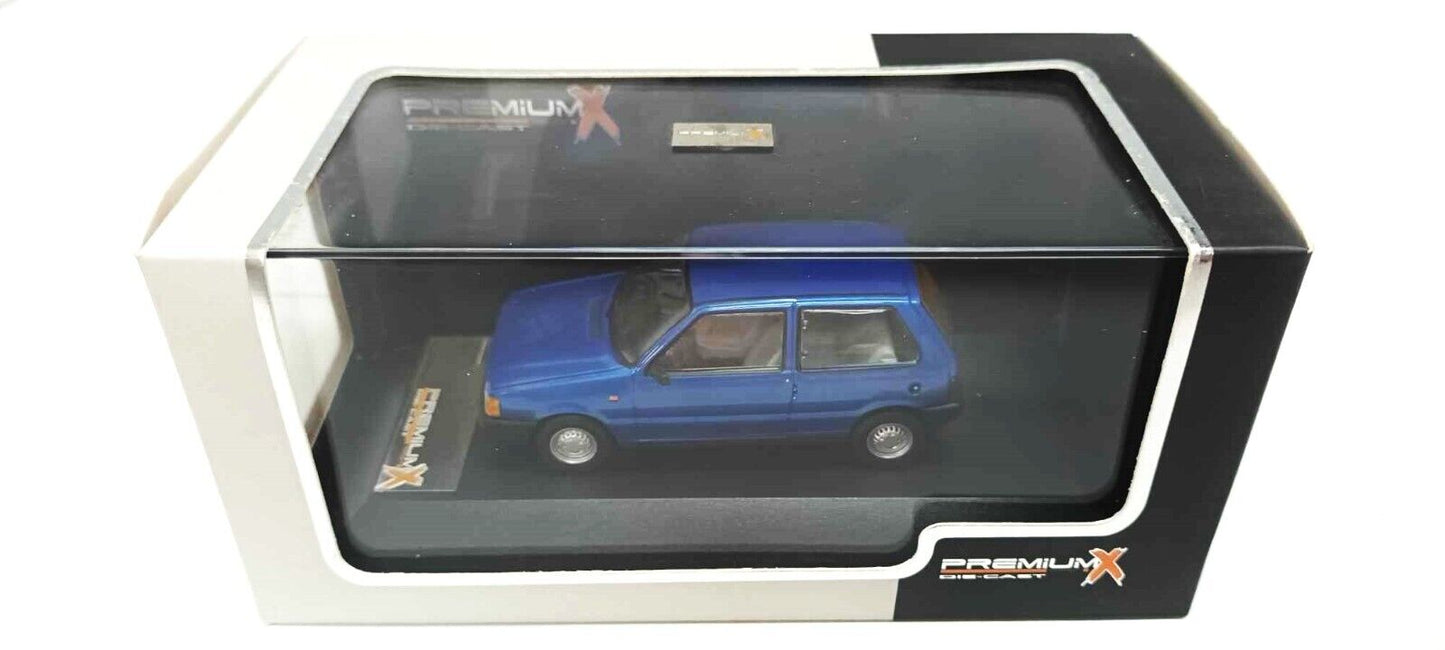 Fiat Uno 1983 PremiumX Models 1:43 Blue Metallic Blu Metallizzato Nuovo