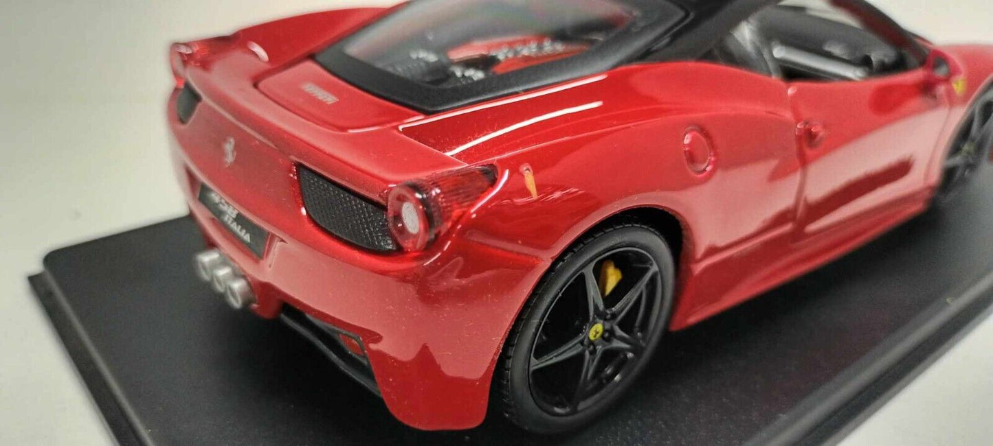 Ferrari 458 Italia 2009 Edicola / Burago Red 1:24 Ferrari Collection Usato