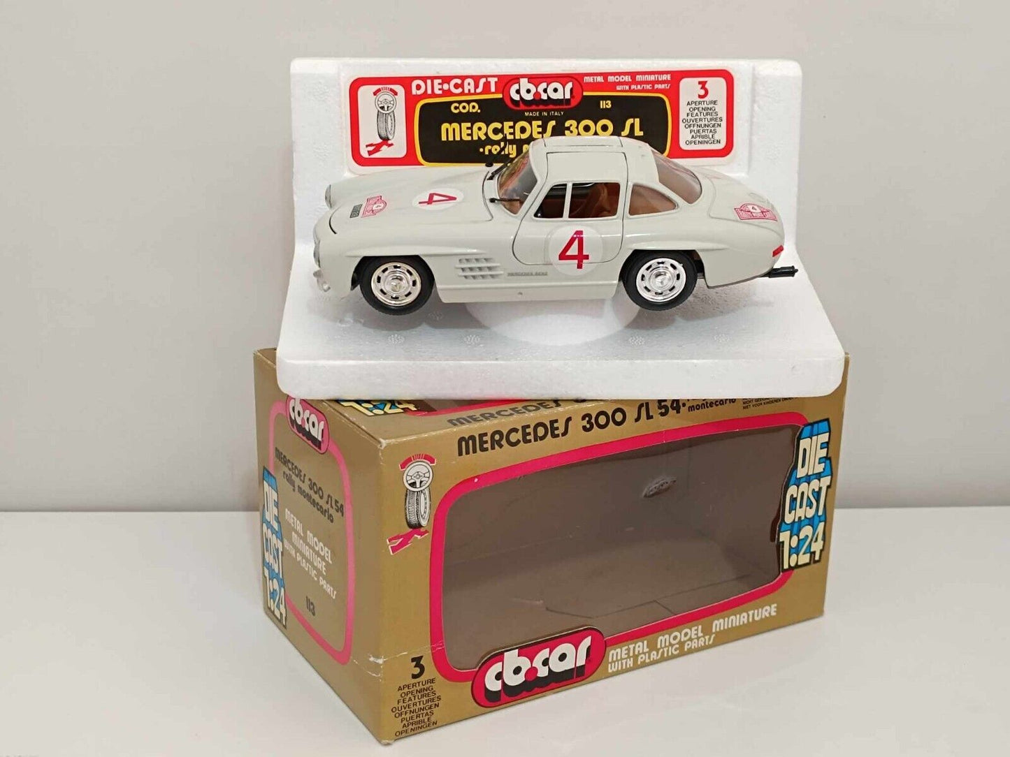 Mercedes 300 SL 54 Rally Montecarlo (1956) - CB.CAR 1:24 Vintage GM Shop 