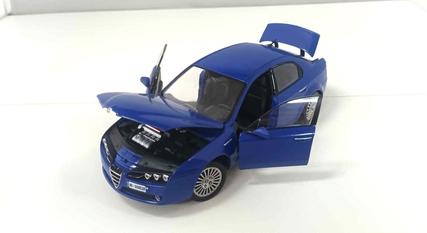 Alfa Romeo 159 Q4 3.2 JTS Motorama 1:24 Blu Usato Rara Very Rare GM Shop