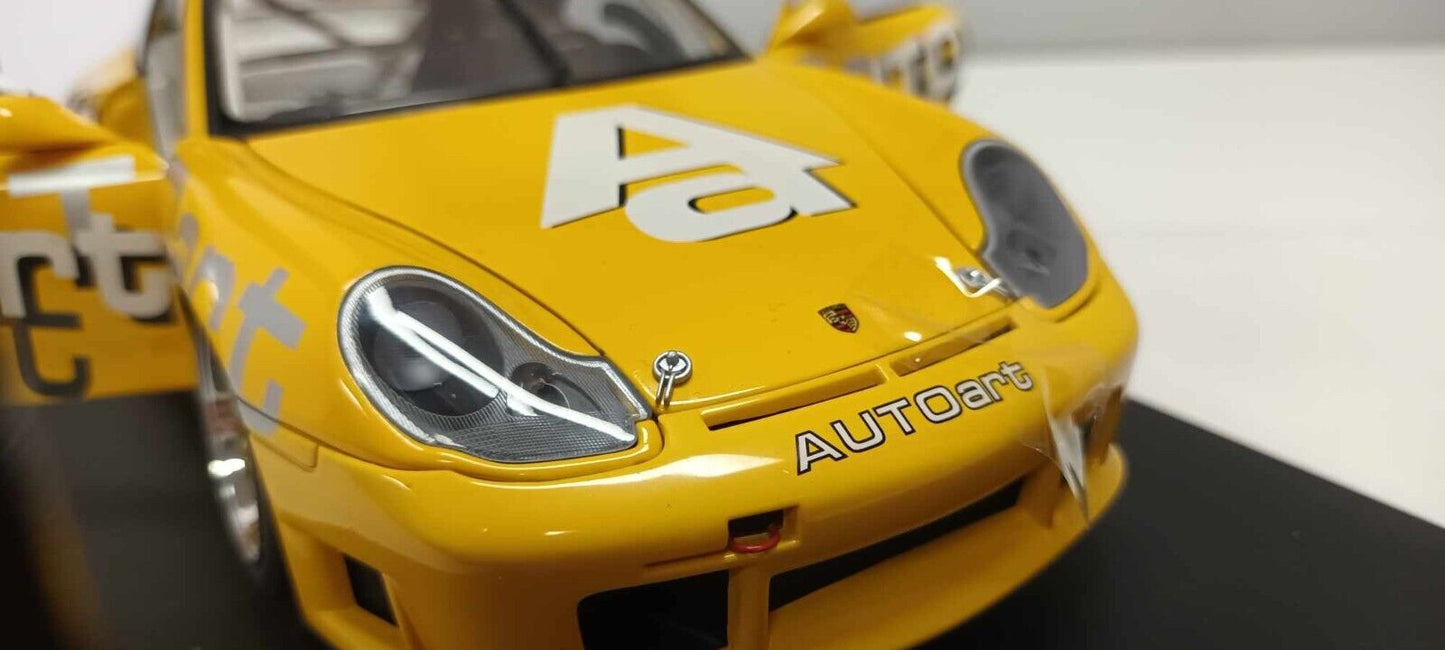 Porsche 911 996 GT3R Cup Giallo Yellow Autoart 1:18 Usato + Box Limited Edition