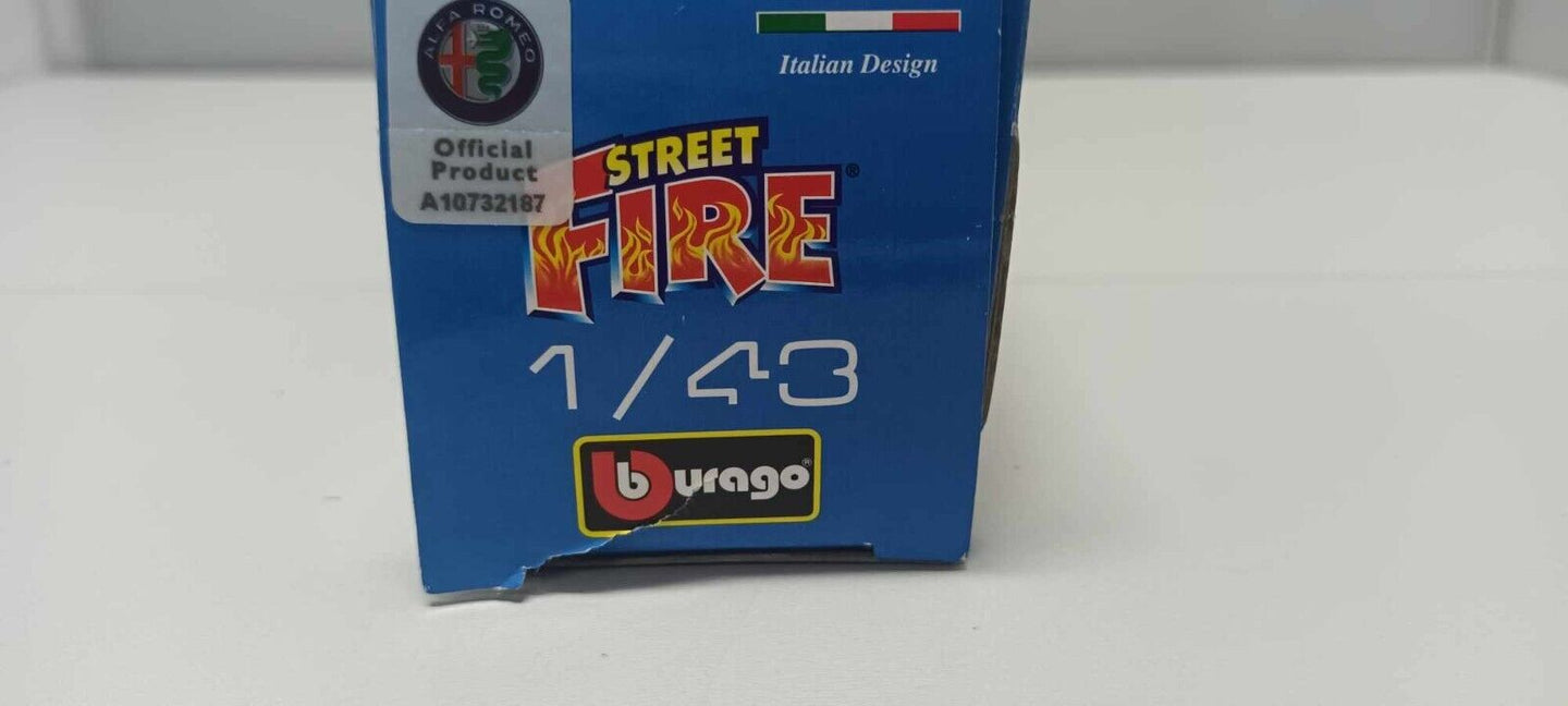 Alfa Romeo Giulia Burago Street Fire 1:43 Rosso Usato + Box GM Shop