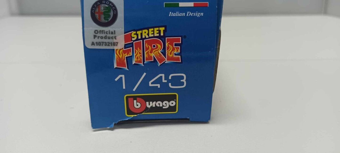 Alfa Romeo Giulia Burago Street Fire 1:43 Rosso Usato + Box GM Shop