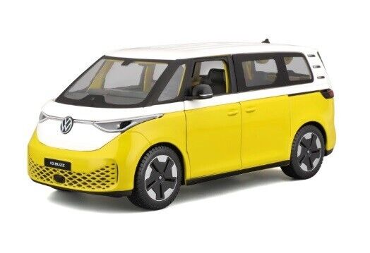 Volkswagen ID. Buzz 2023 Bianco Giallo White Yellow Maisto 1:24 Nuovo 1/24