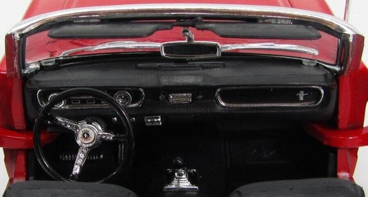 Ford USA Mustang Cabriolet 1/2 - 1964 Red Rosso - Welly 1:18 Nuovo 1/18