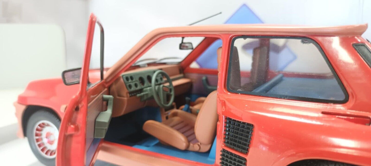 Renault 5 Turbo Rouge Grenade Rosso 1981 Solido 1:18 Usato + Box 1/18