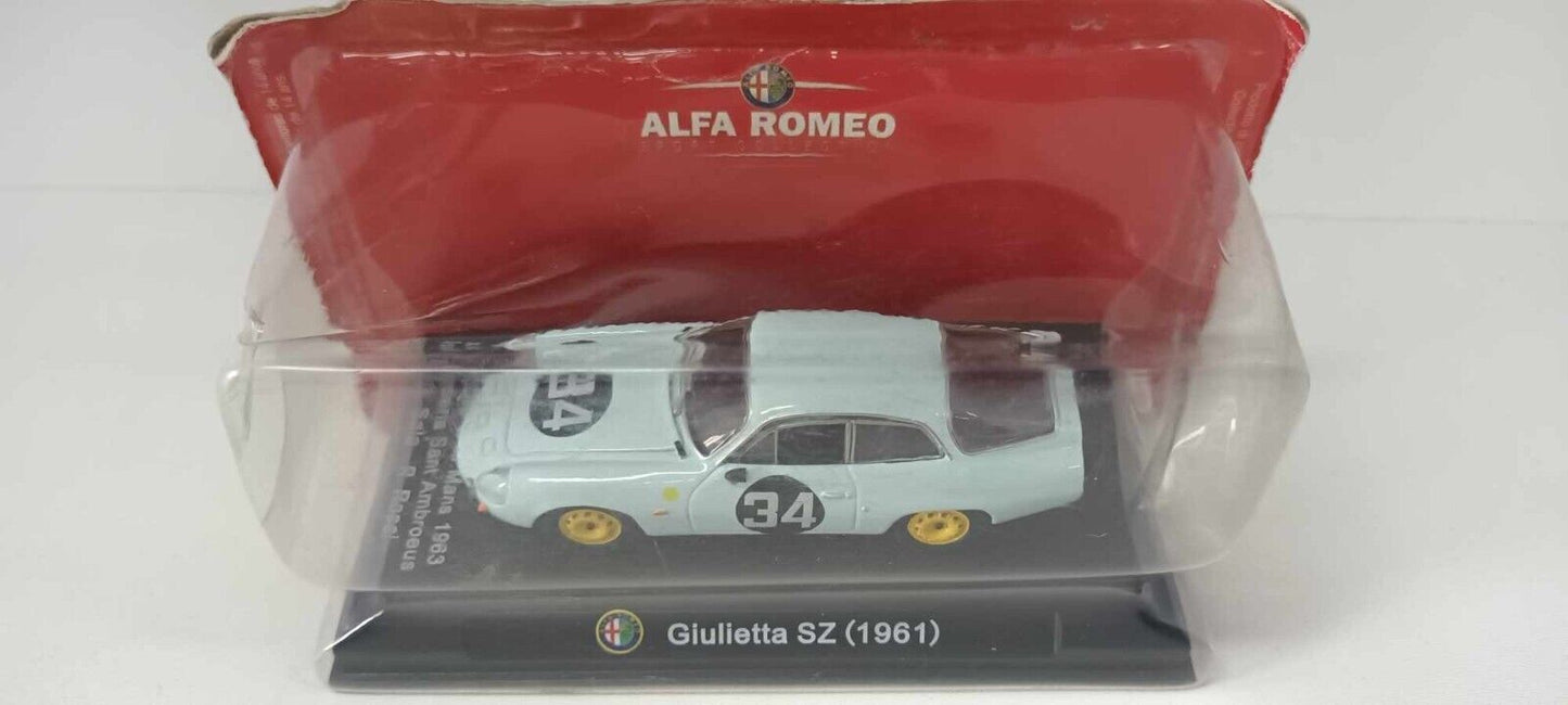 Alfa Romeo Giulietta SZ 1961 - 24h Le Mans 63 #3 Sala - Rossi Edicola 1:43 Usato