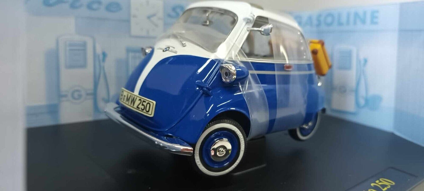 BMW Isetta 250 1959 Revell 1/18 Blu Usato + Box