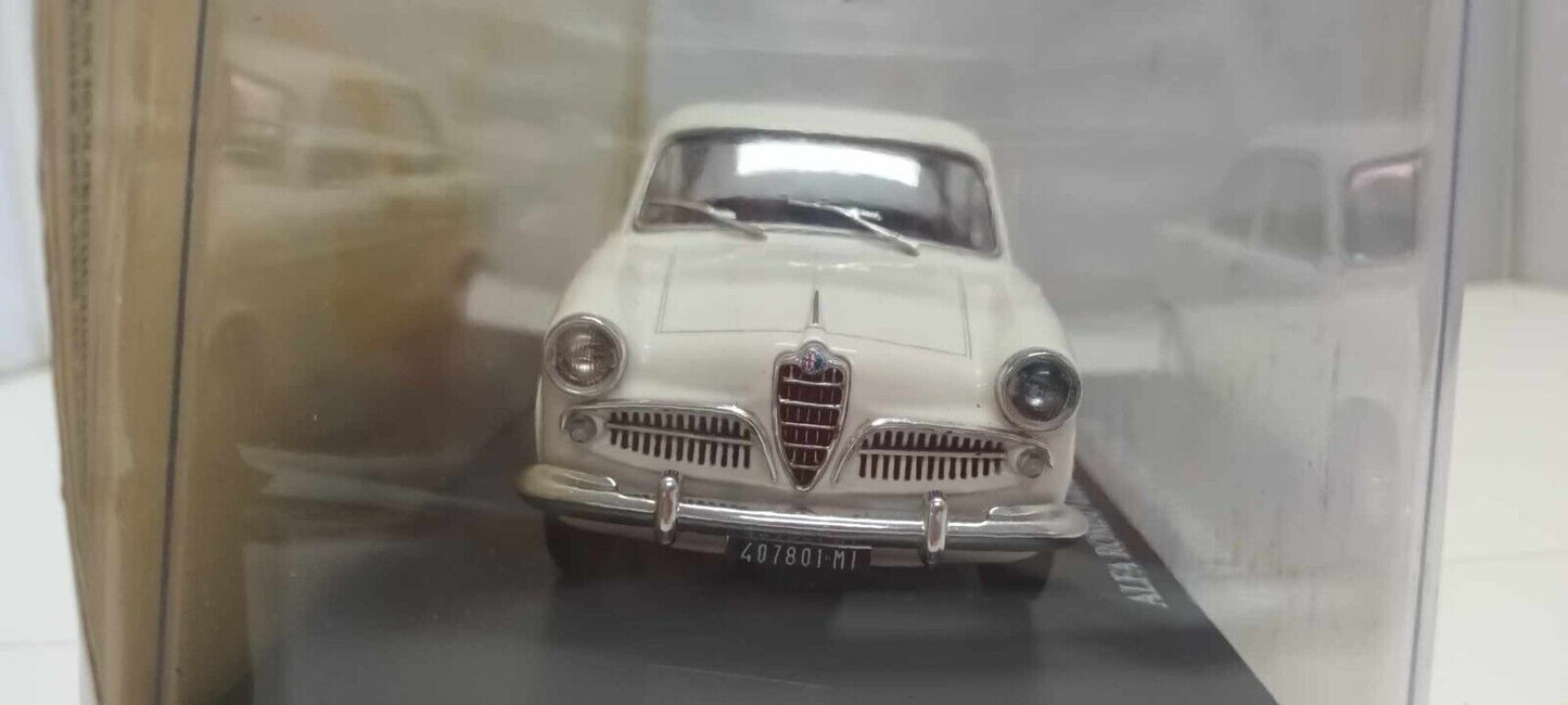Alfa Romeo Giulietta TI 1958 Auto Vintage Europe Collection 1:24 Usato + Teca