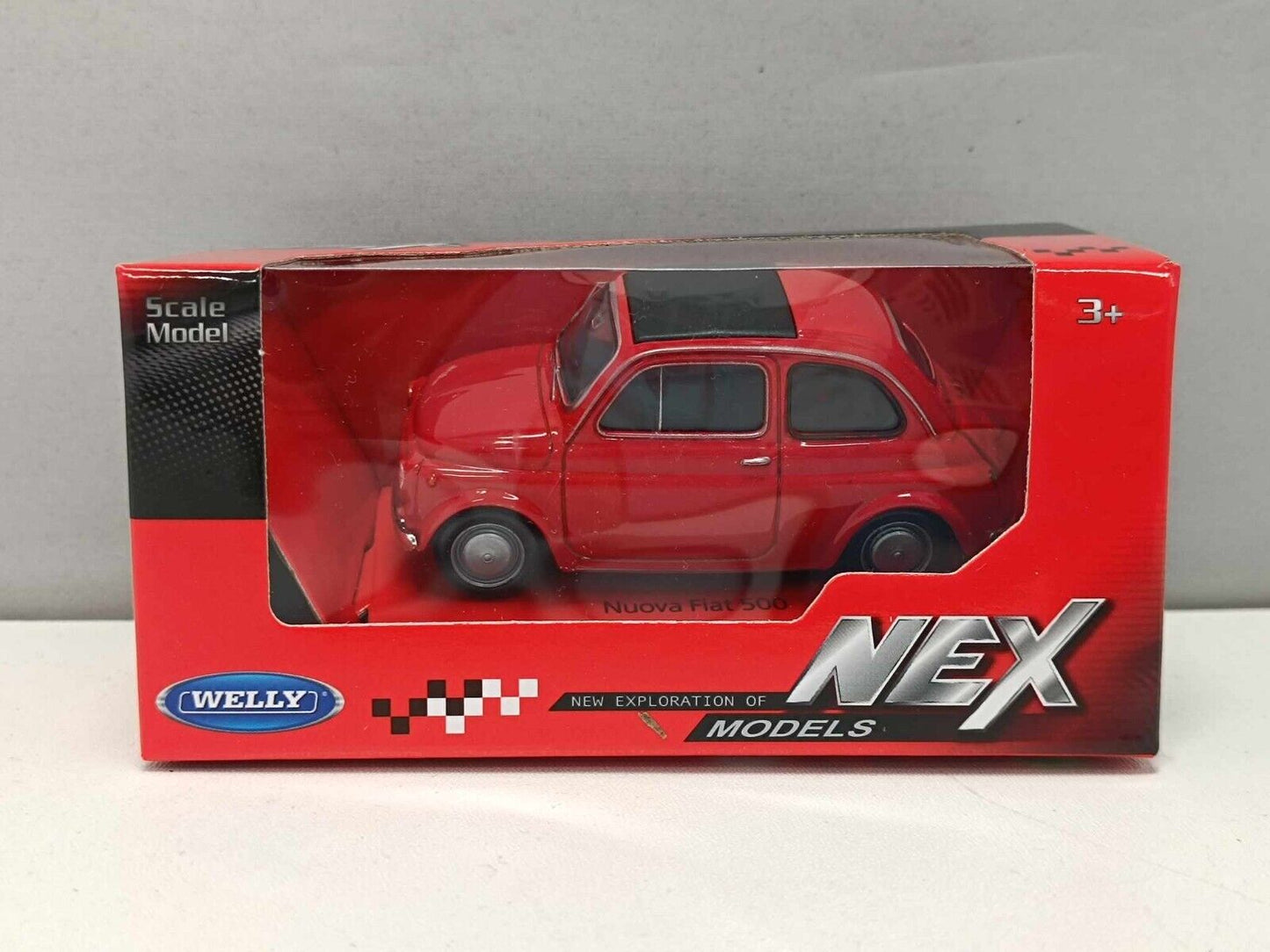 Fiat Nuova 500 - 1965 Red Rosso Welly Nex 1:43 Nuovo
