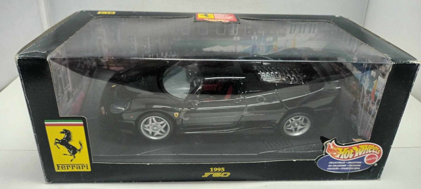 Ferrari F50 F 50 - 1995 Hard Top Nero Black Hot Wheels 1:18 Usato + Box 1/18