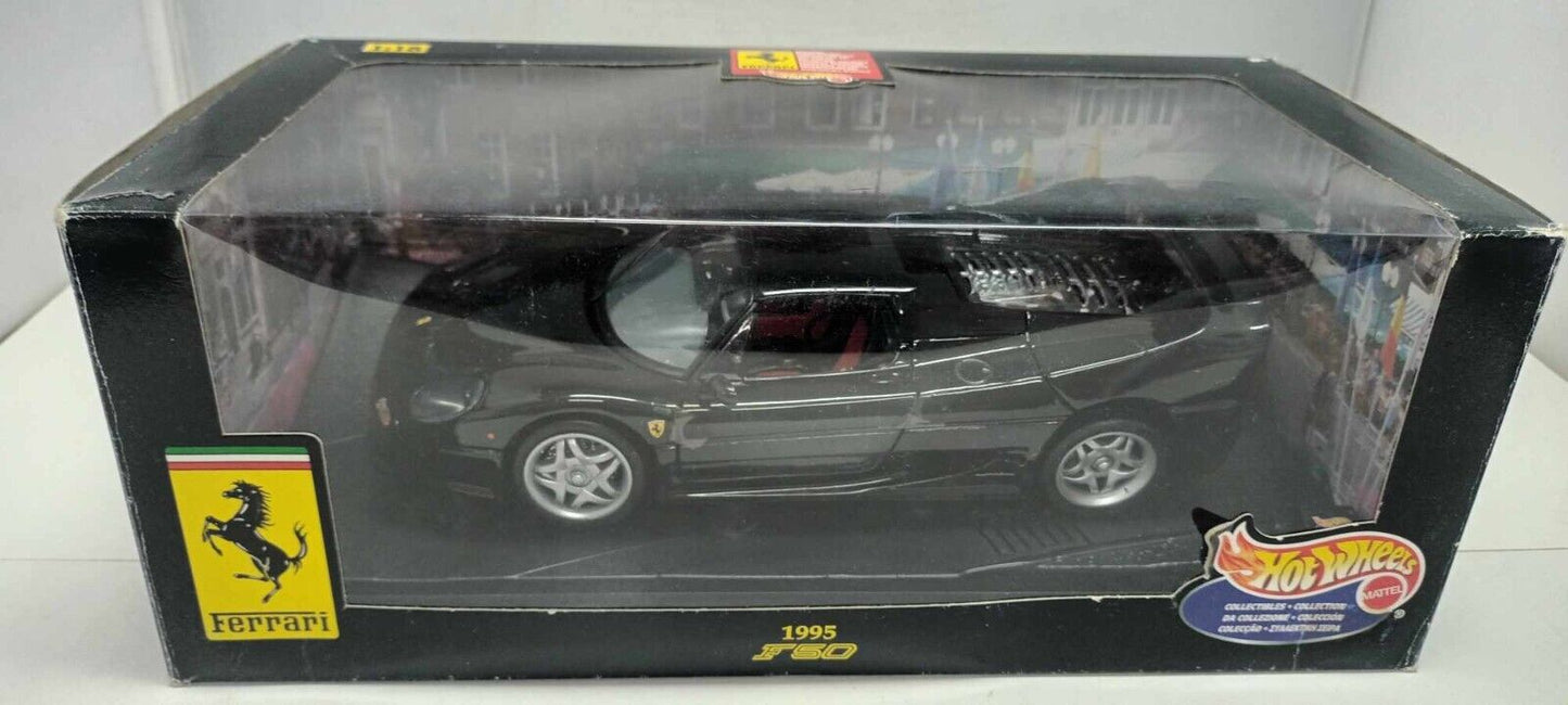 Ferrari F50 F 50 - 1995 Hard Top Nero Black Hot Wheels 1:18 Usato + Box 1/18