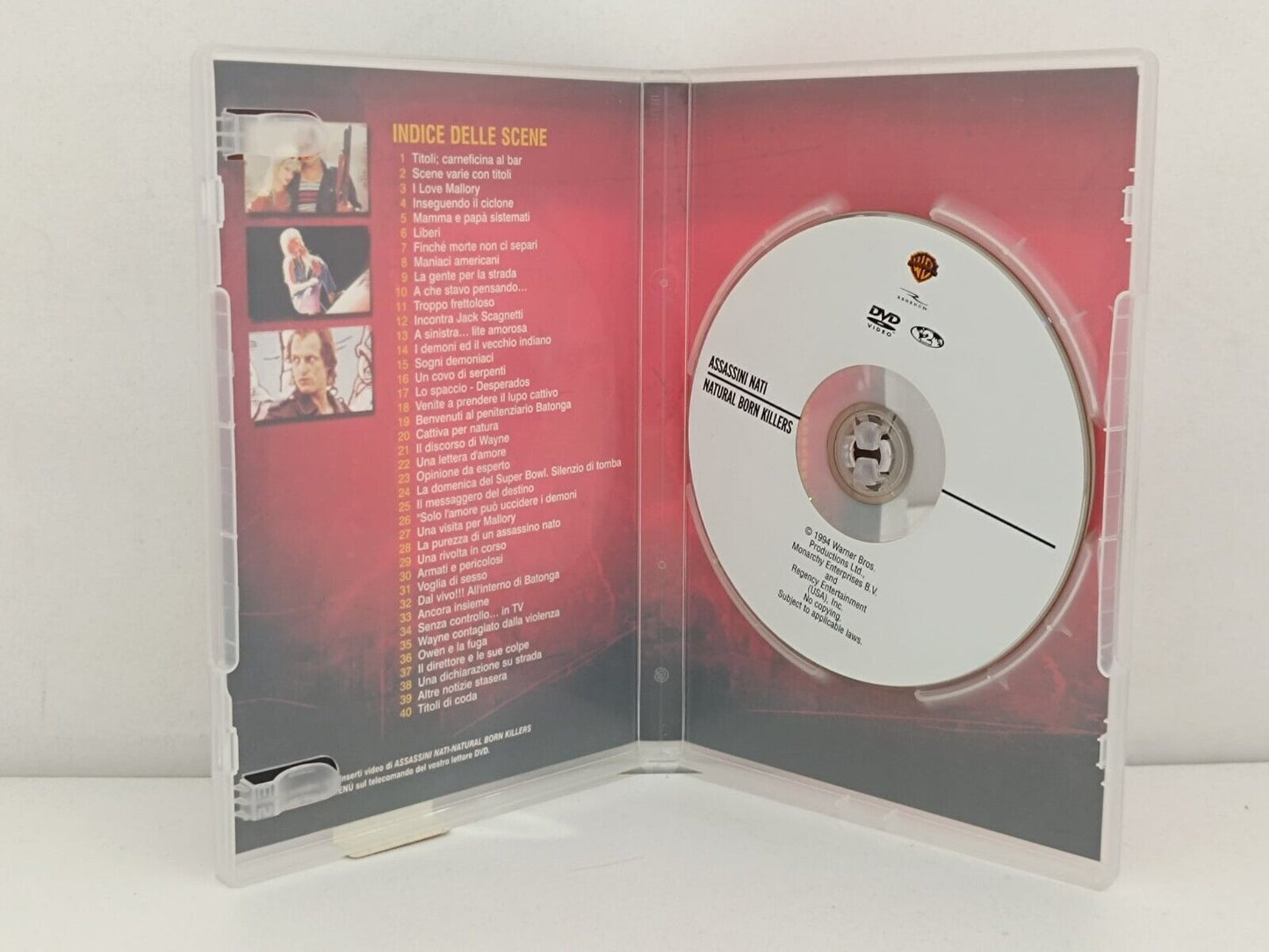Assassini Nati Film DVD Usato Italiano Natural Born Killers Robert Downey Jr.