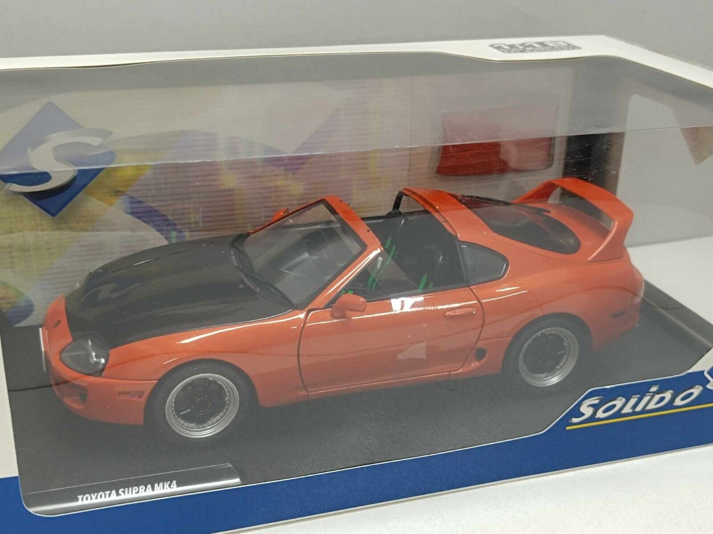 Toyota Supra MK4 A80 Streetfighter Orange Arancione 1993 - Solido 1:18 Nuovo