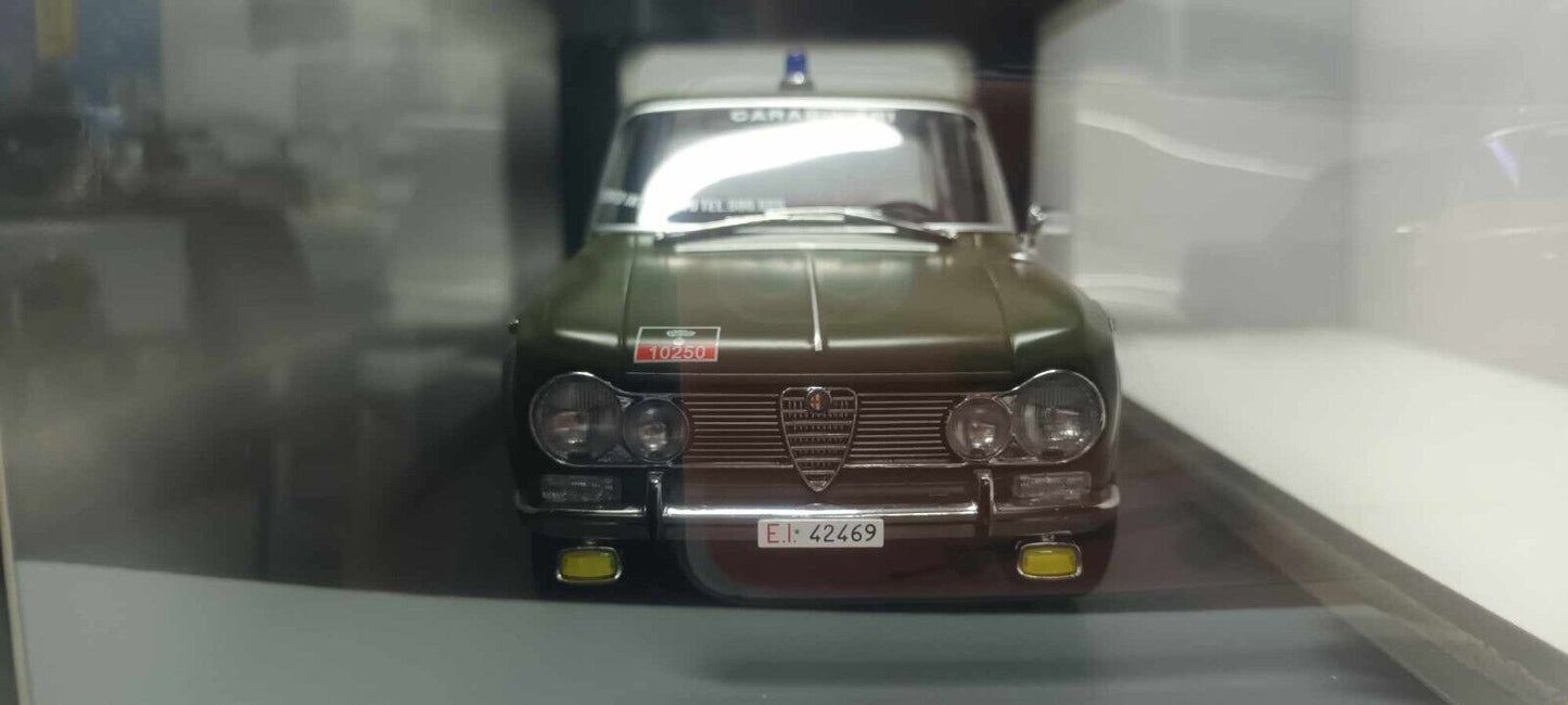 Alfa Romeo Giulia 1.6 Ti 1963 Carabinieri Roma Pronto Intervento Mitica 1:18