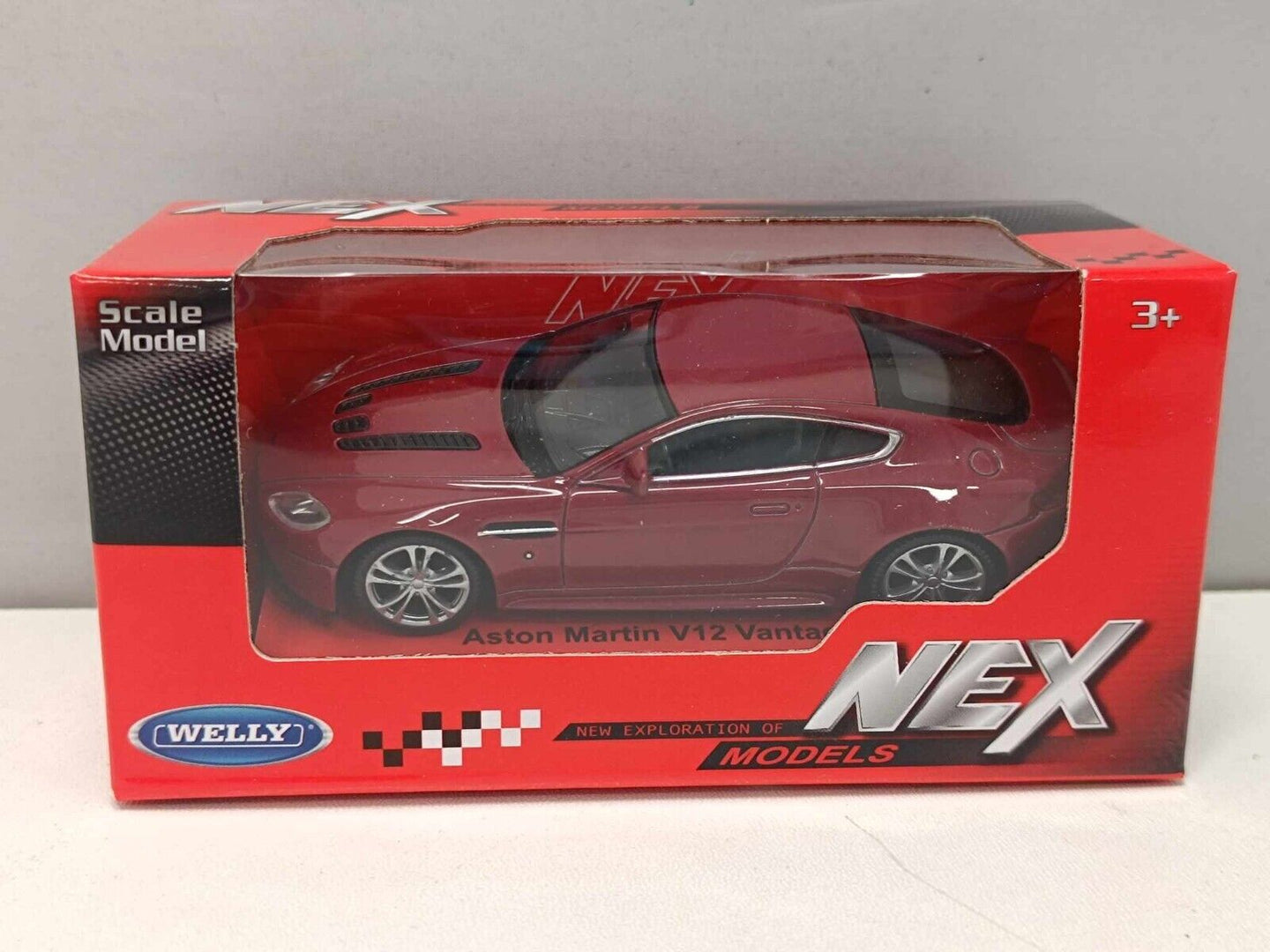 Aston Martin V12 Vantage 2006 Red Rosso - Welly Nex 1:43 Nuovo