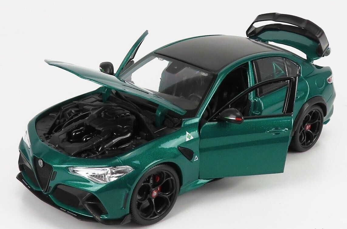 Alfa Romeo Giulia GTAm Verde Metallizzato 2020 Burago 1:18 Nuovo 1/18