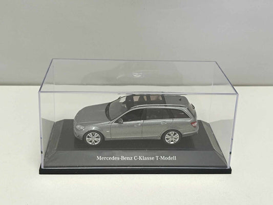 Mercedes-Benz C Klasse T-Modell W204 2007 Palladium Silver Schuco 1:43 Dealer