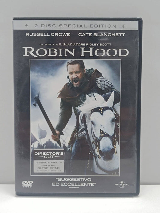 Robin Hood Film DVD Italiano Ita Usato Russell Crowe 2 Disc Special Edition Rare