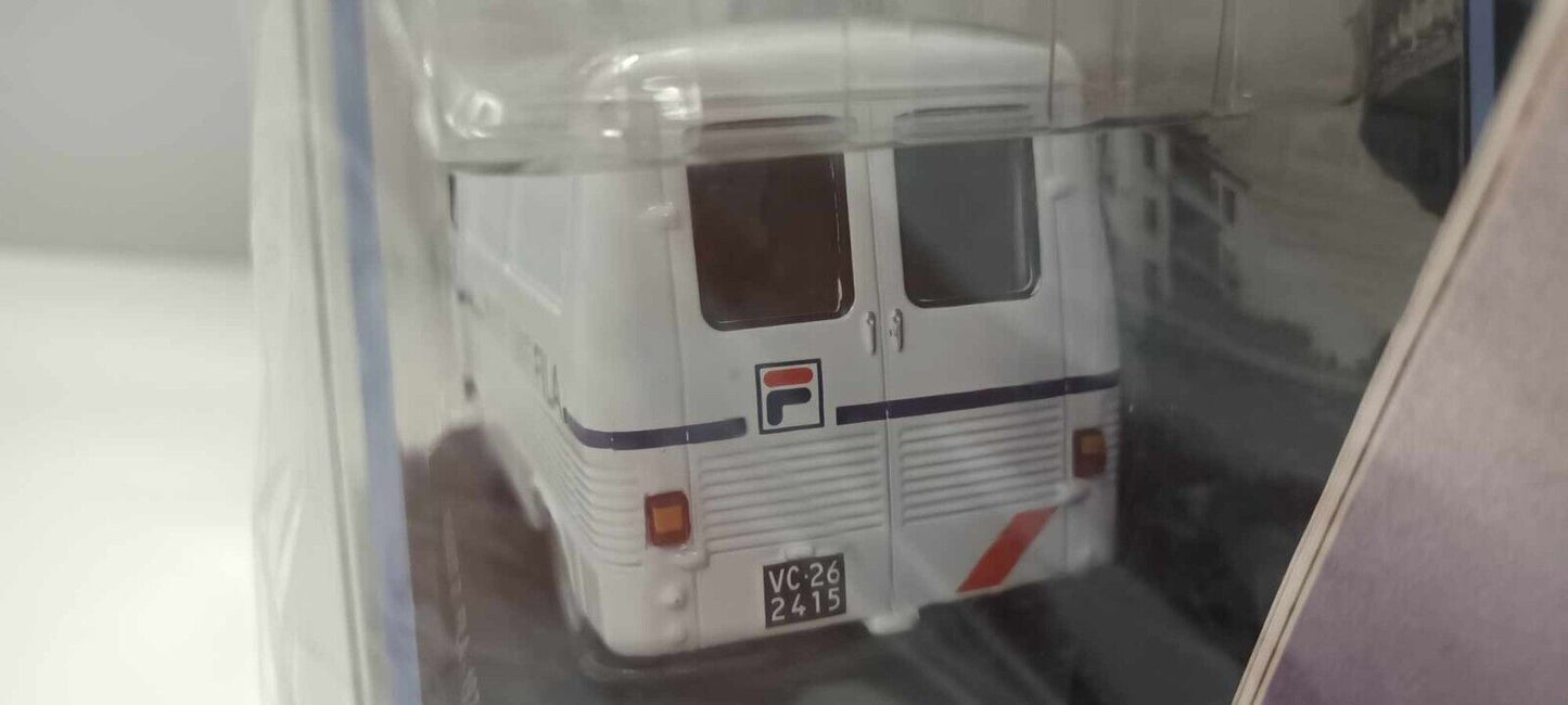 Peugeot J7 - FILA 1975 1:43 Edicola Veicoli Pubblicitari Epoca + Fascicolo