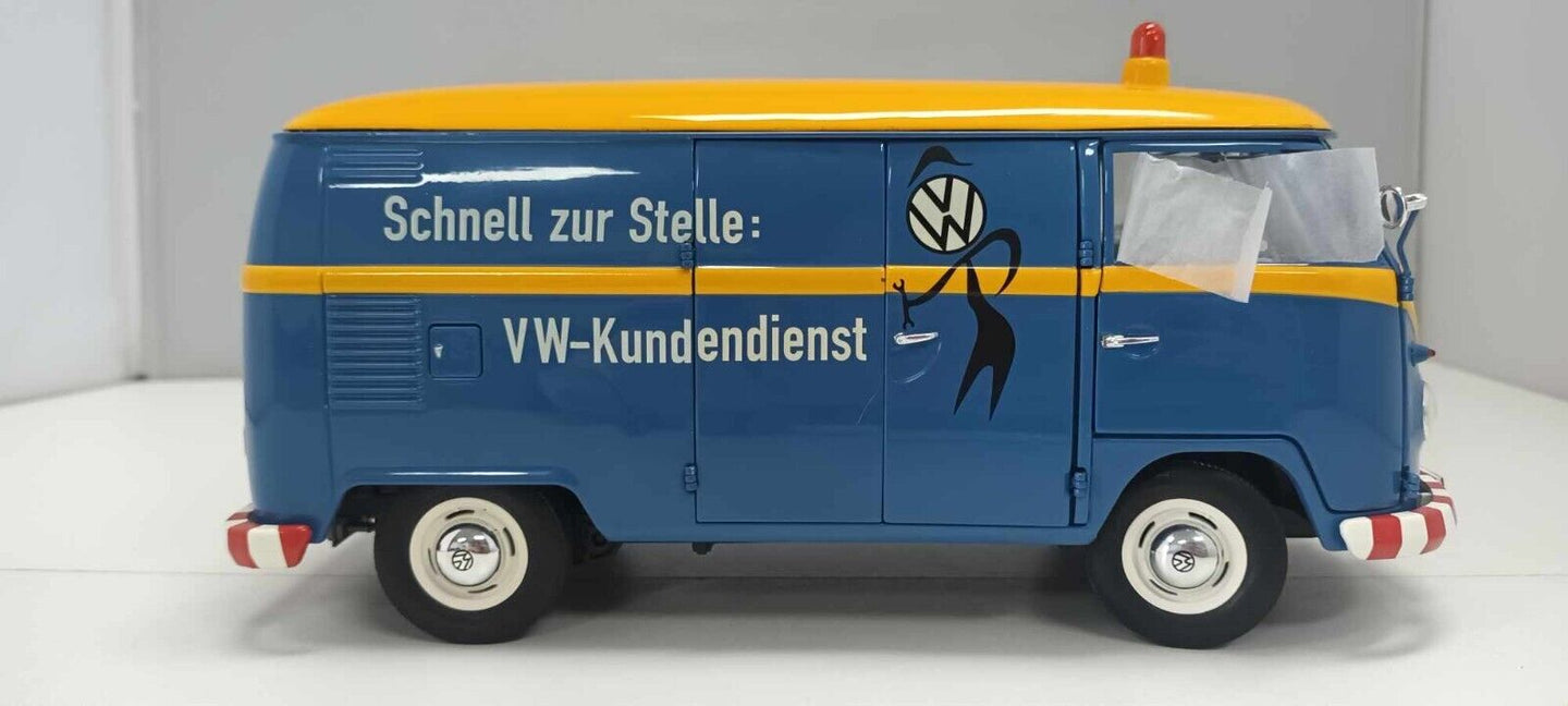 Volkswagen T1 b Kastenwagen VW-Kundendienst Servizio Clienti Schuco 1:18 Usato